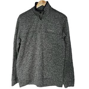 Eddie Bauer Radiator fleece mock neck snap top size large